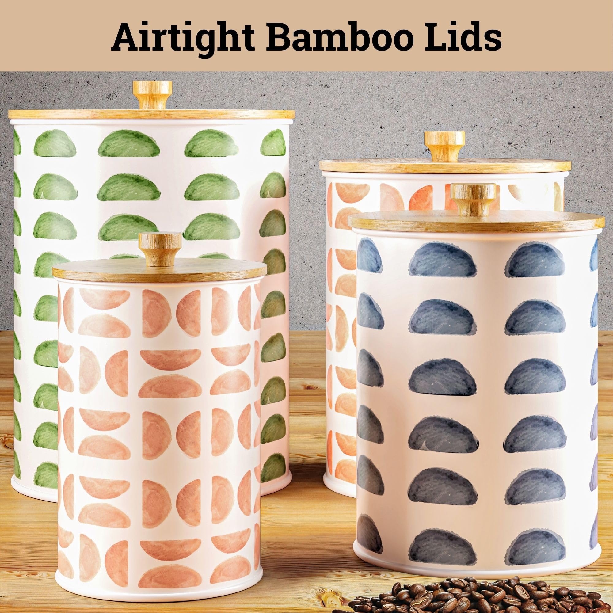 HB Design Co coffee canister on the countertop for quick access
