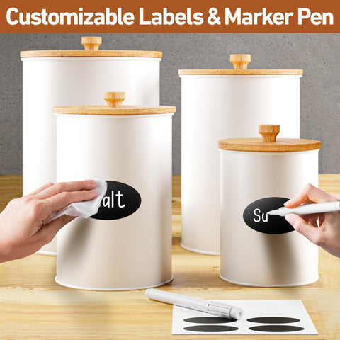 HB Design Co decorative rustic kitchen jars adding charm while keeping contents organized