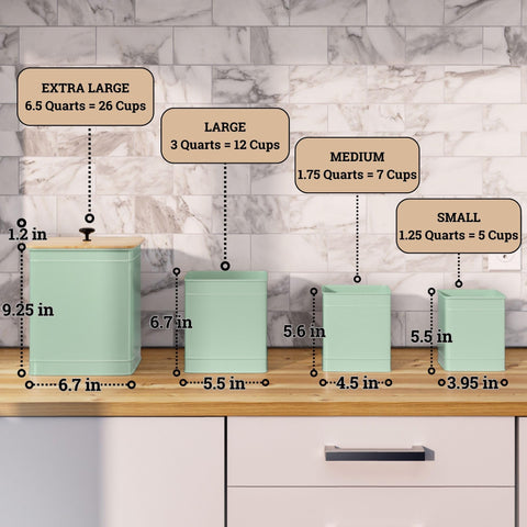 HB Design Co decorative storage for farmhouse or modern kitchen countertops.