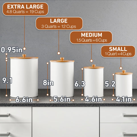 HB Design Co labeled jars easy to hand wash and maintain