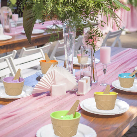 Hbaushun party-ready bowls set for desserts and treats.