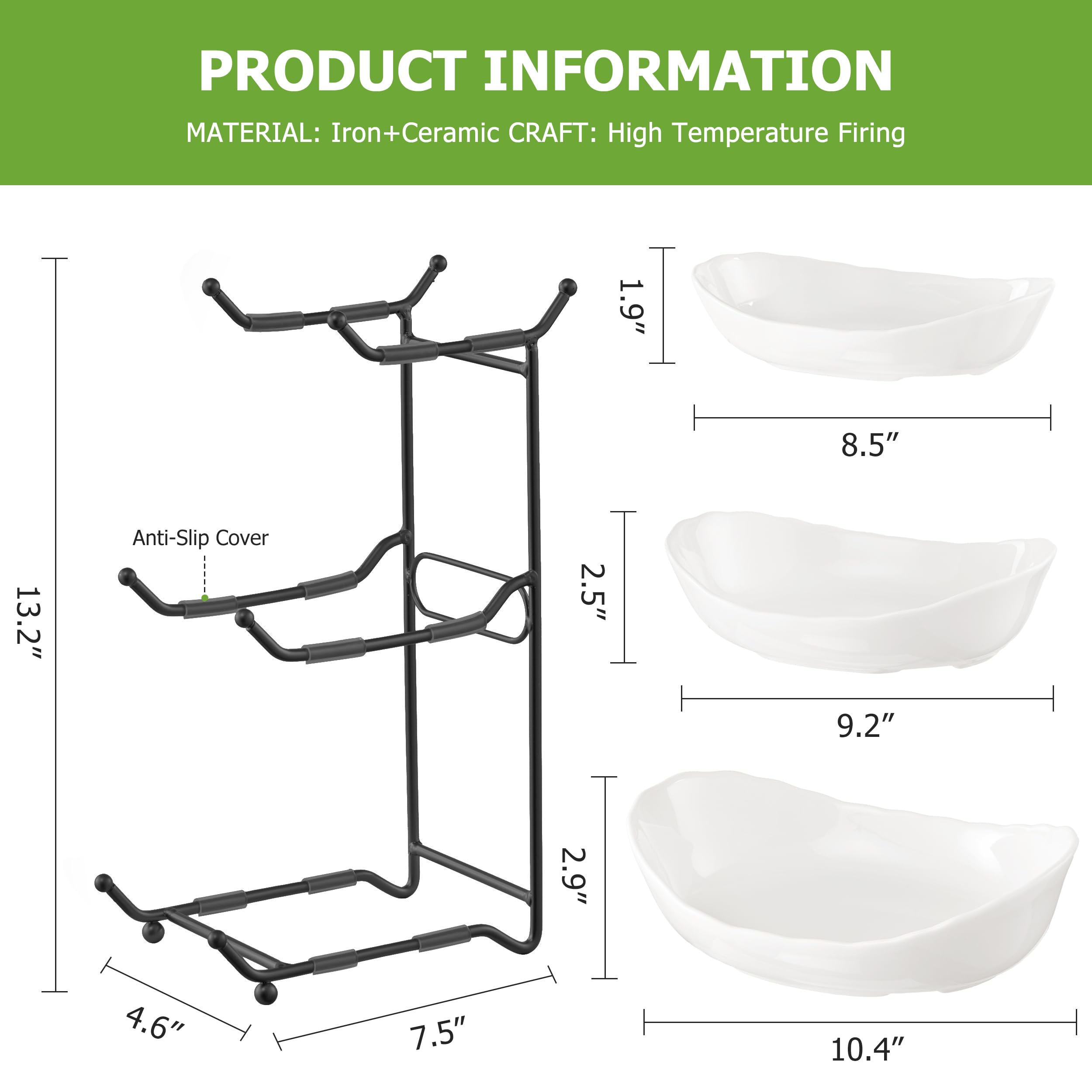 HBlife 3-tier fruit rack neat storage keeps fresh produce organized.