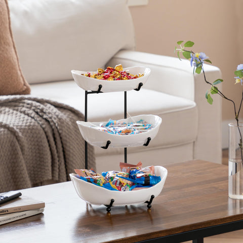 HBlife ceramic decor bowl doubles as chic display and practical serving tray.