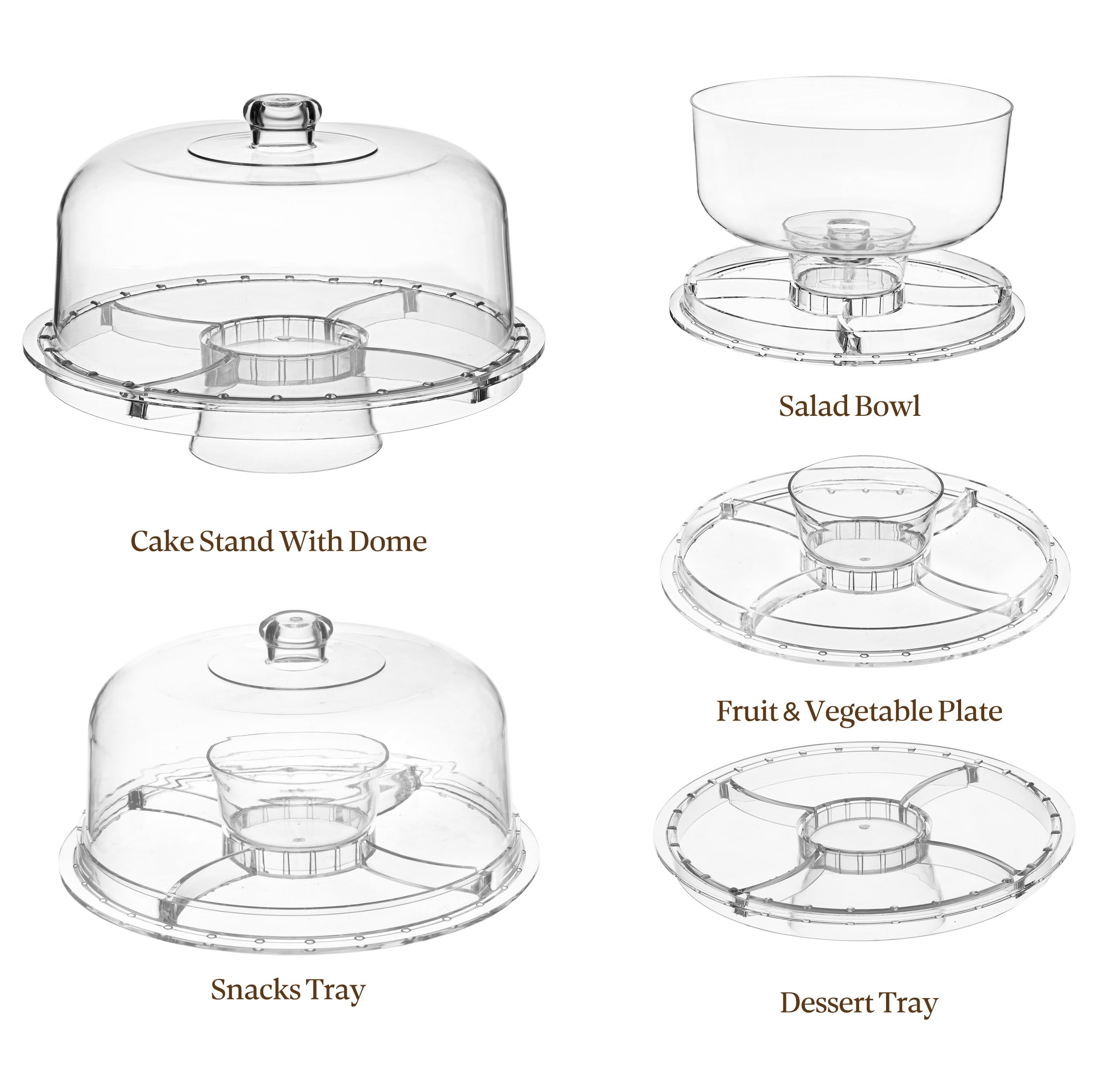 HBlife cookie plate with lid protects cookies and keeps them fresh