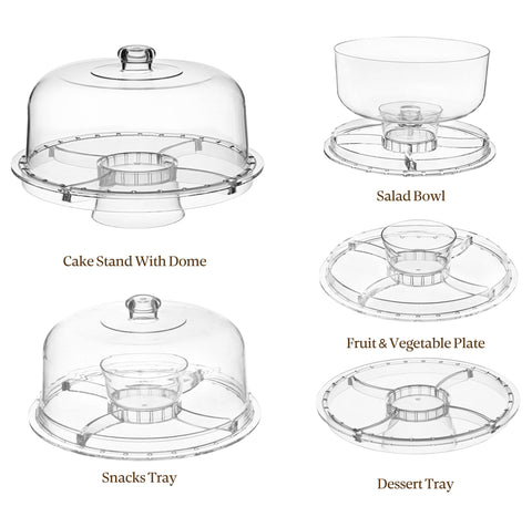HBlife cookie plate with lid protects cookies and keeps them fresh