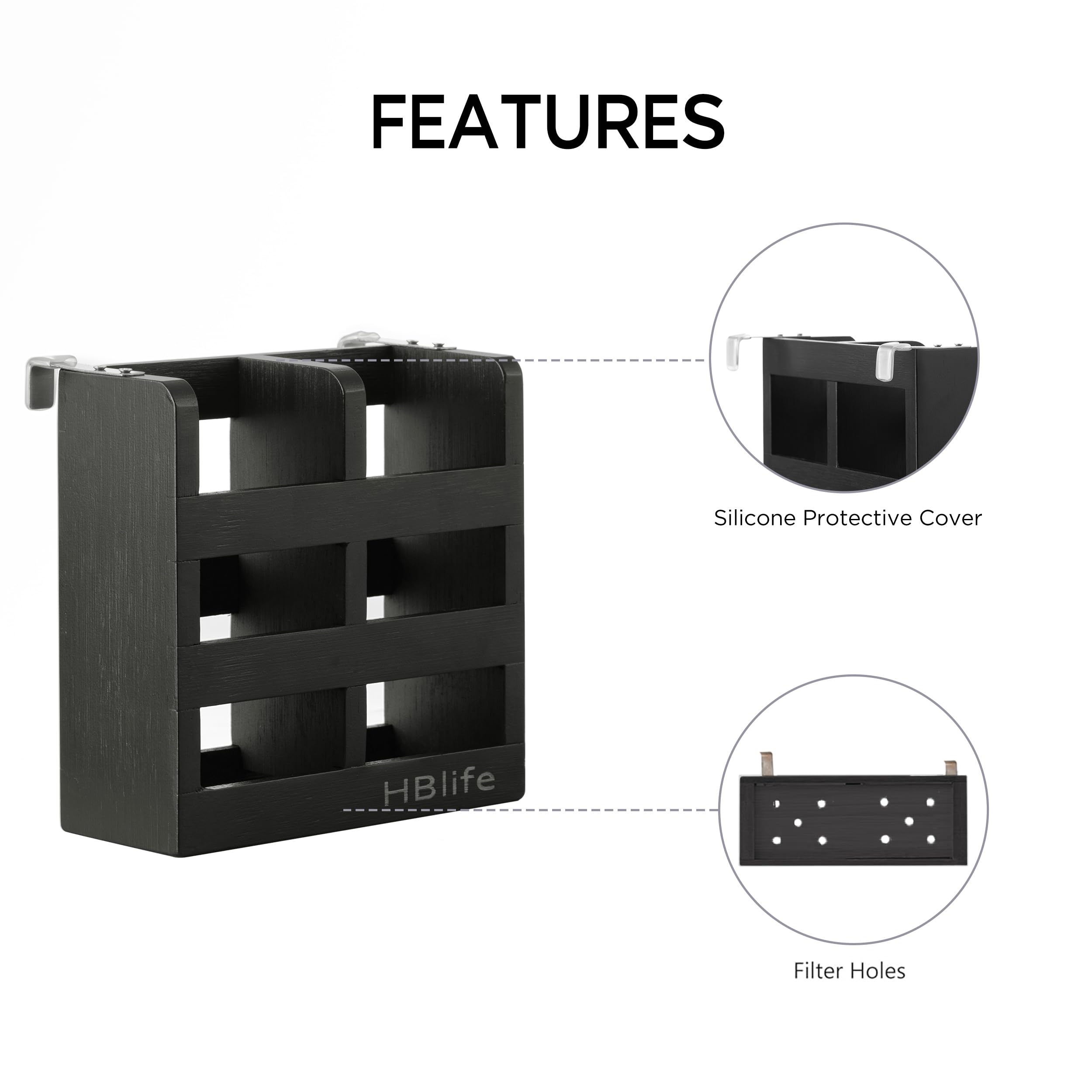 HBlife two-tier drying rack accommodates plates and mugs efficiently.