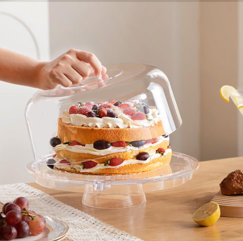 HBlife dome cover dessert display keeps treats dust-free