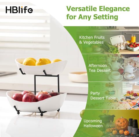 HBlife ready-to-use fruit stand ships fully assembled for instant setup.