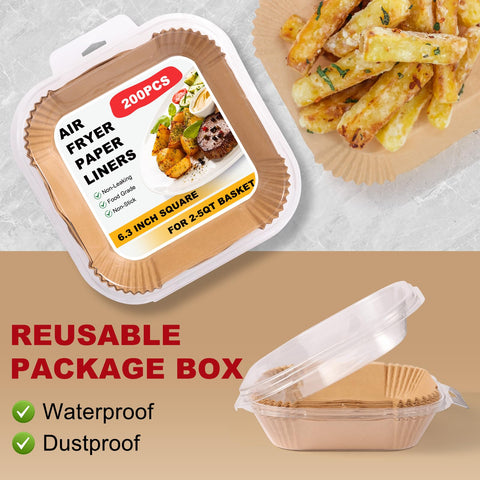 HDOET disposable parchment keeps fryer surfaces clean between uses.