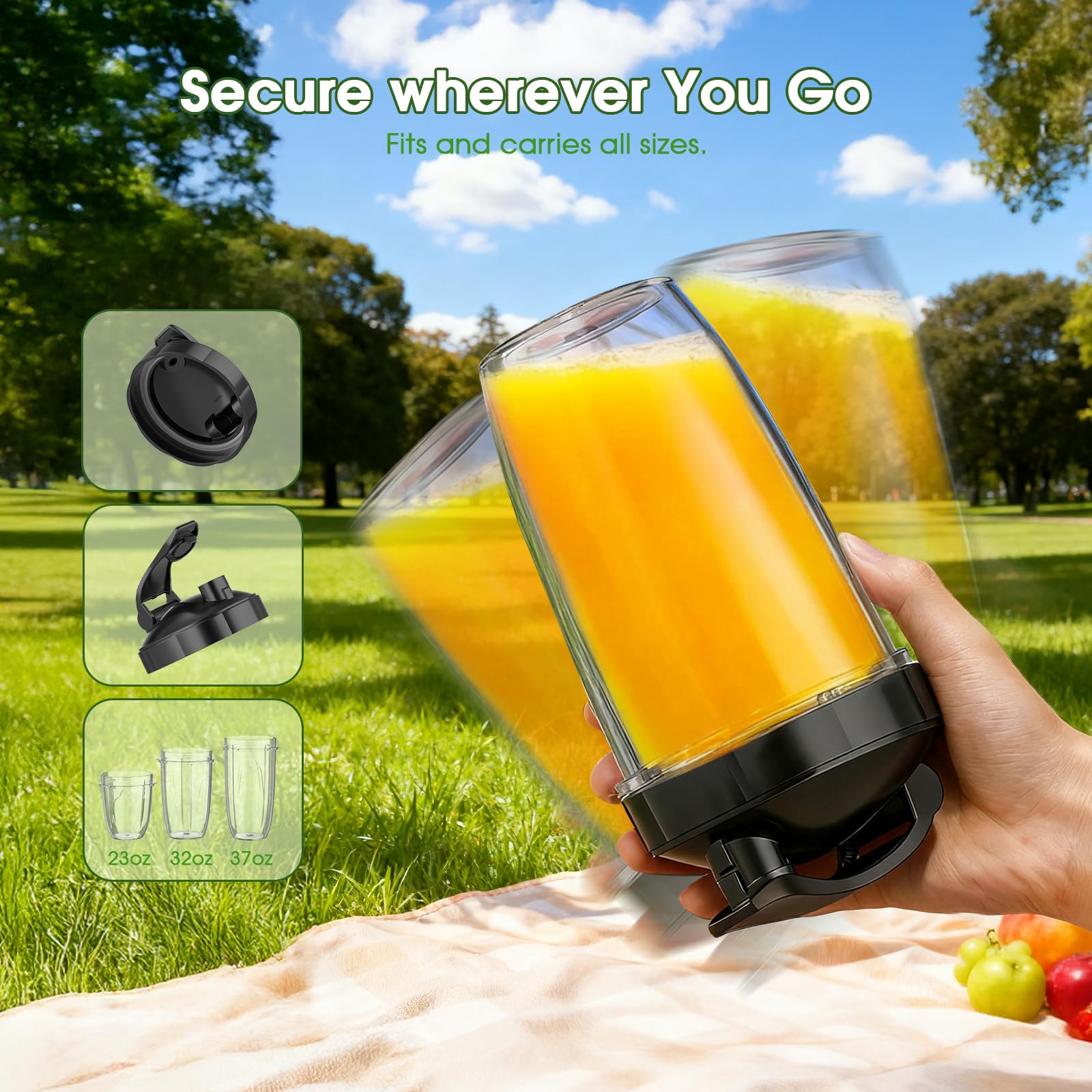 H-Duka cups in 37oz, 32oz, and 23oz sizes for family or on-the-go