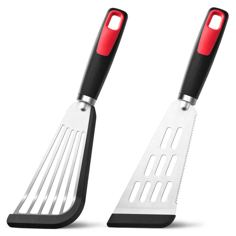 HE-SANQI fish spatula set with broad blade for delicate fillets