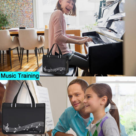 Headsitg music lover tote makes a thoughtful gift for fans.