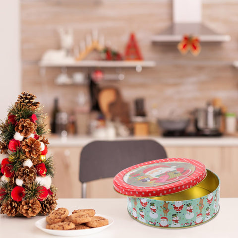 Healifty multi color tinplate box showcases durable design for holiday storage