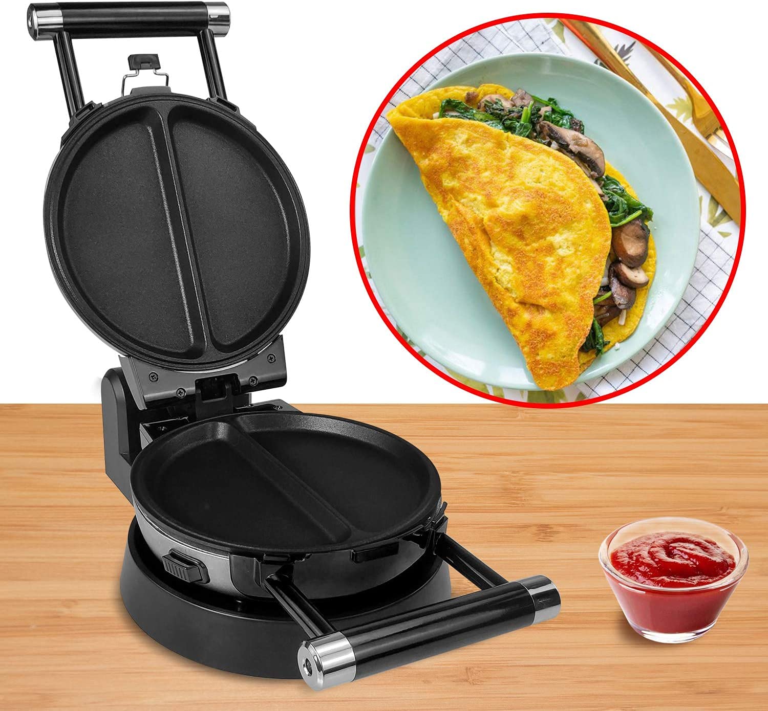 Health and Home nonstick coating ensures quick release and simple cleanup.