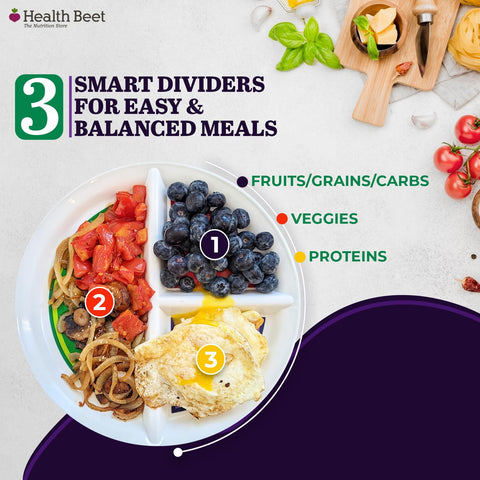 Health Beet plate is dishwasher-safe for simple cleanup.