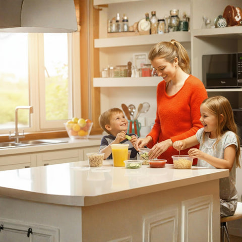 Healthy Packers pantry organization helps items stay visible and fresh.