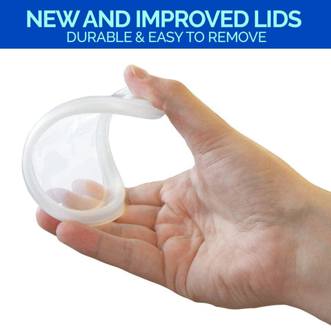 Healthy Packers sauce and snack storage in clear deli cups.