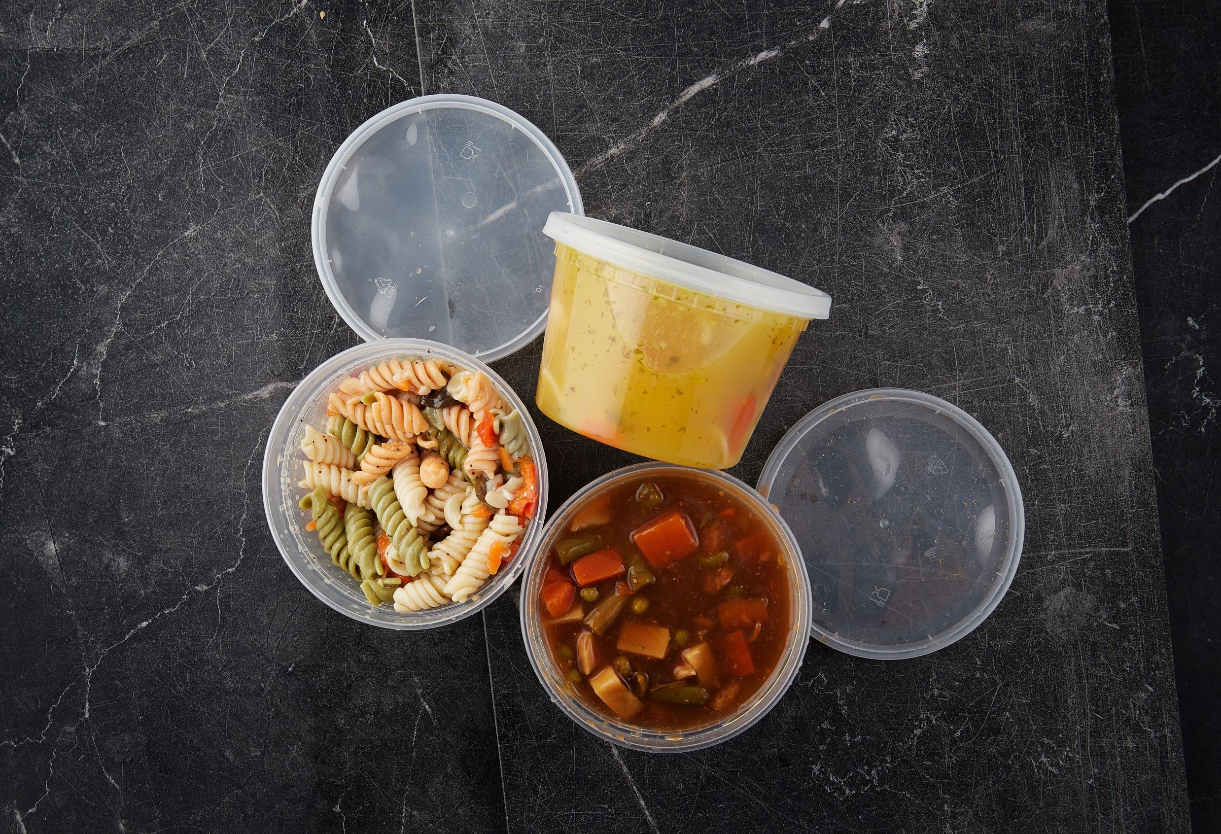 Healthy Packers stackable design for organized kitchen storage.