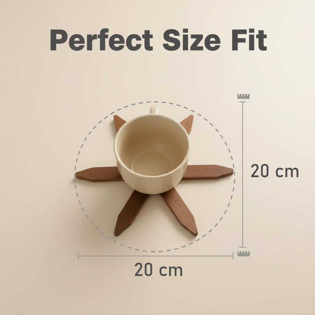 Non-slip base keeps dishes steady on the mat