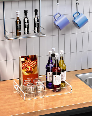 Heapany tray with silicone anti-slip pads stabilizes on uneven surfaces