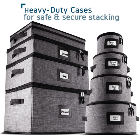 Hearth & Harbor service of 12 dinnerware boxes helps safe moving of a full set.