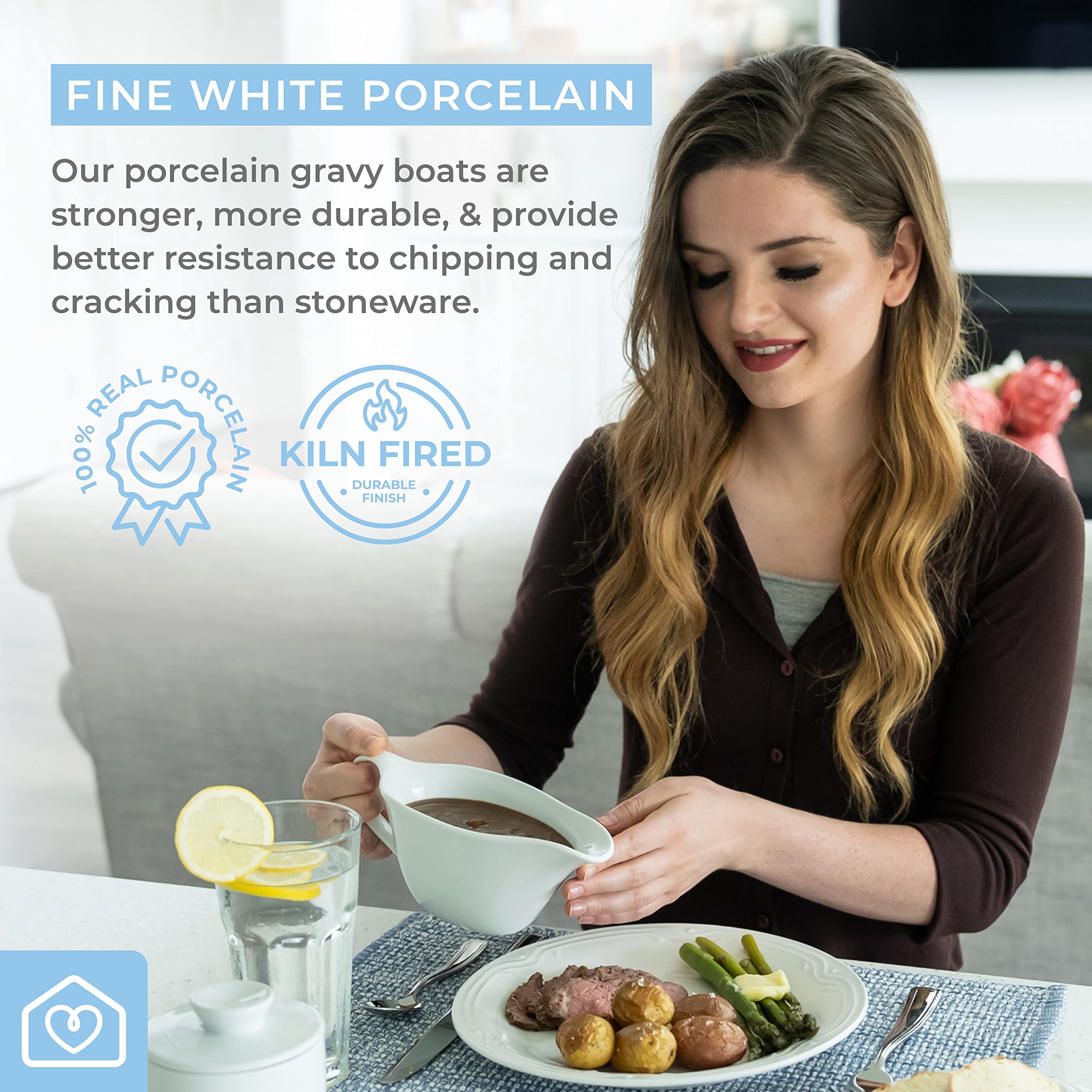 Heartland Home large pourer design reduces drips during meals