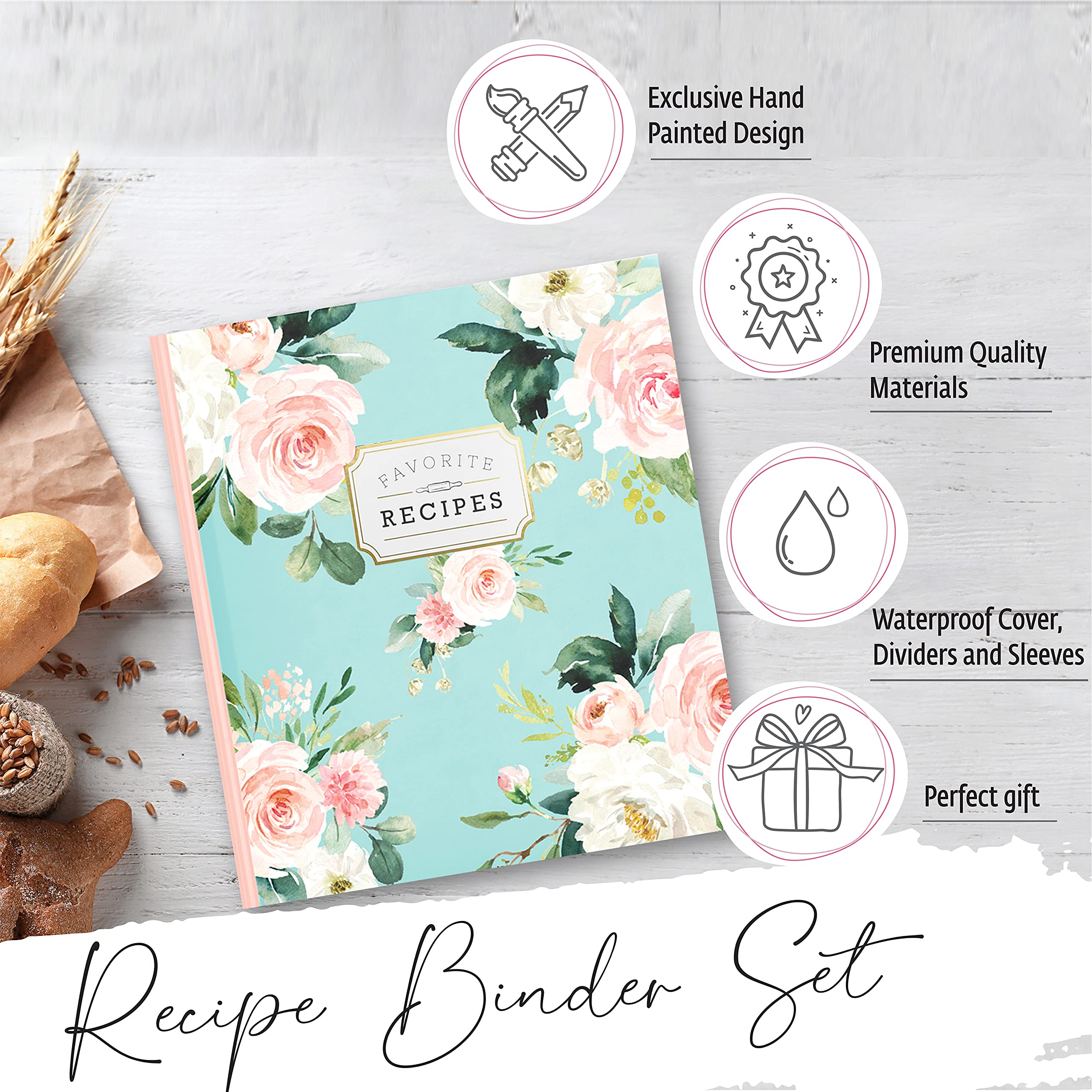 Heartstrings Studio recipe cards 4x6 offer smooth, smudge-free writing space