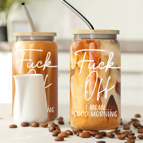 Heather & Willow lead- and BPA-free glass tumbler for hot and cold drinks