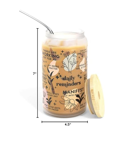 Heather & Willow boho chic iced coffee cup complements any decor