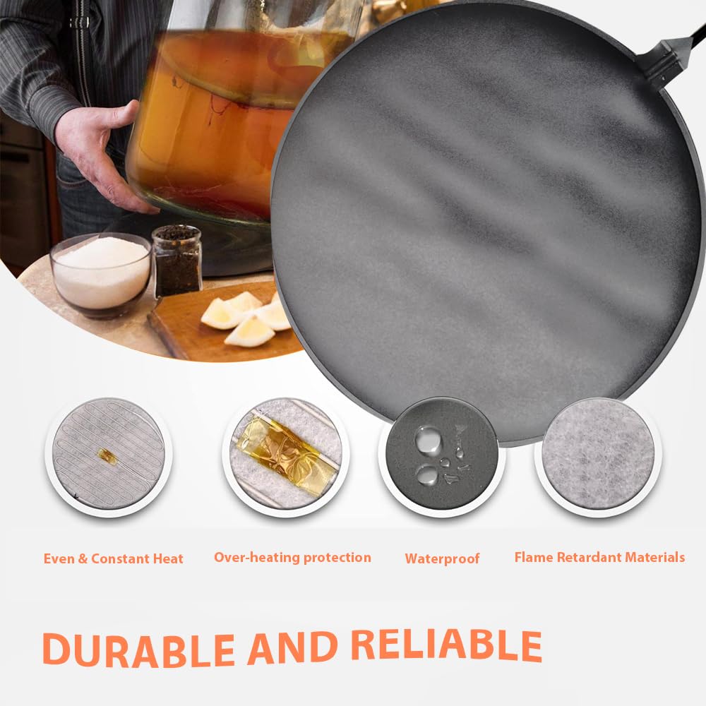 HEATIDEAS 1 to 3 gallon fermentation vessel fits versatile home batches.
