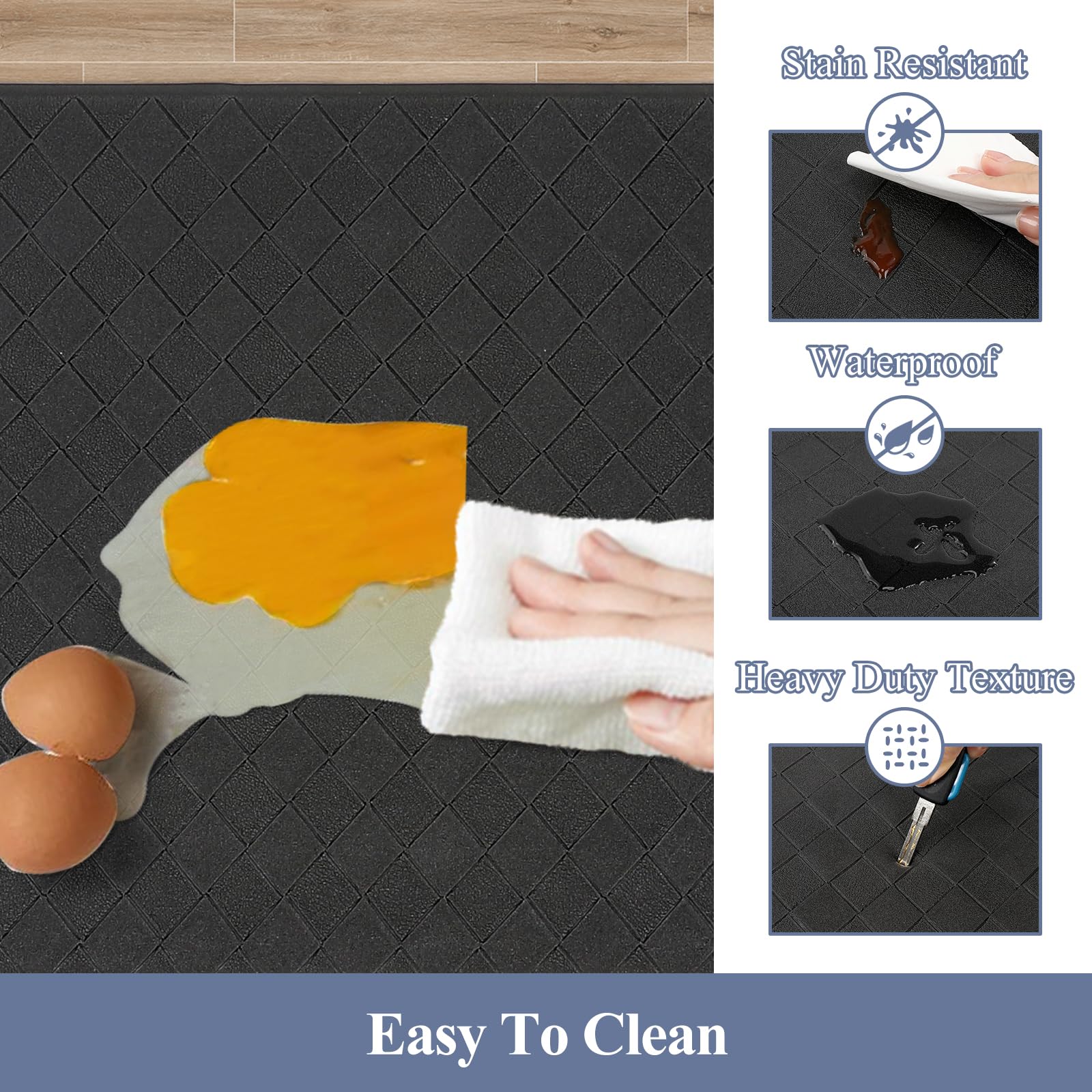 HEBE waterproof finish enables quick wipe-clean maintenance