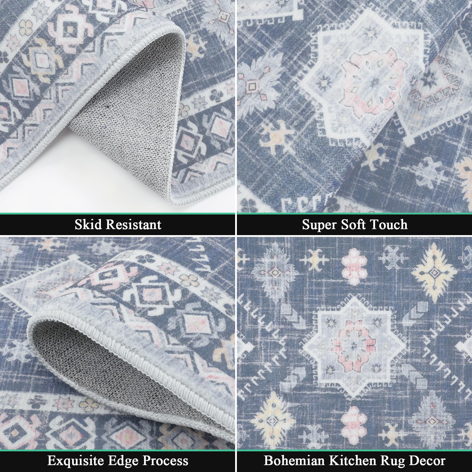 HEBE RUGS durable polypropylene rug resists wear for daily use.