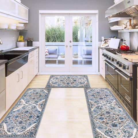 HEBE Rugs boho floral design – retro pattern enhances kitchen decor