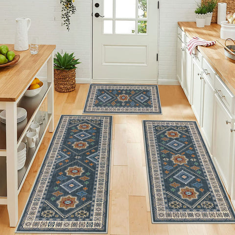 HEBE RUGS Boho kitchen rug 20x59 works well in longer hallways for welcoming warmth.