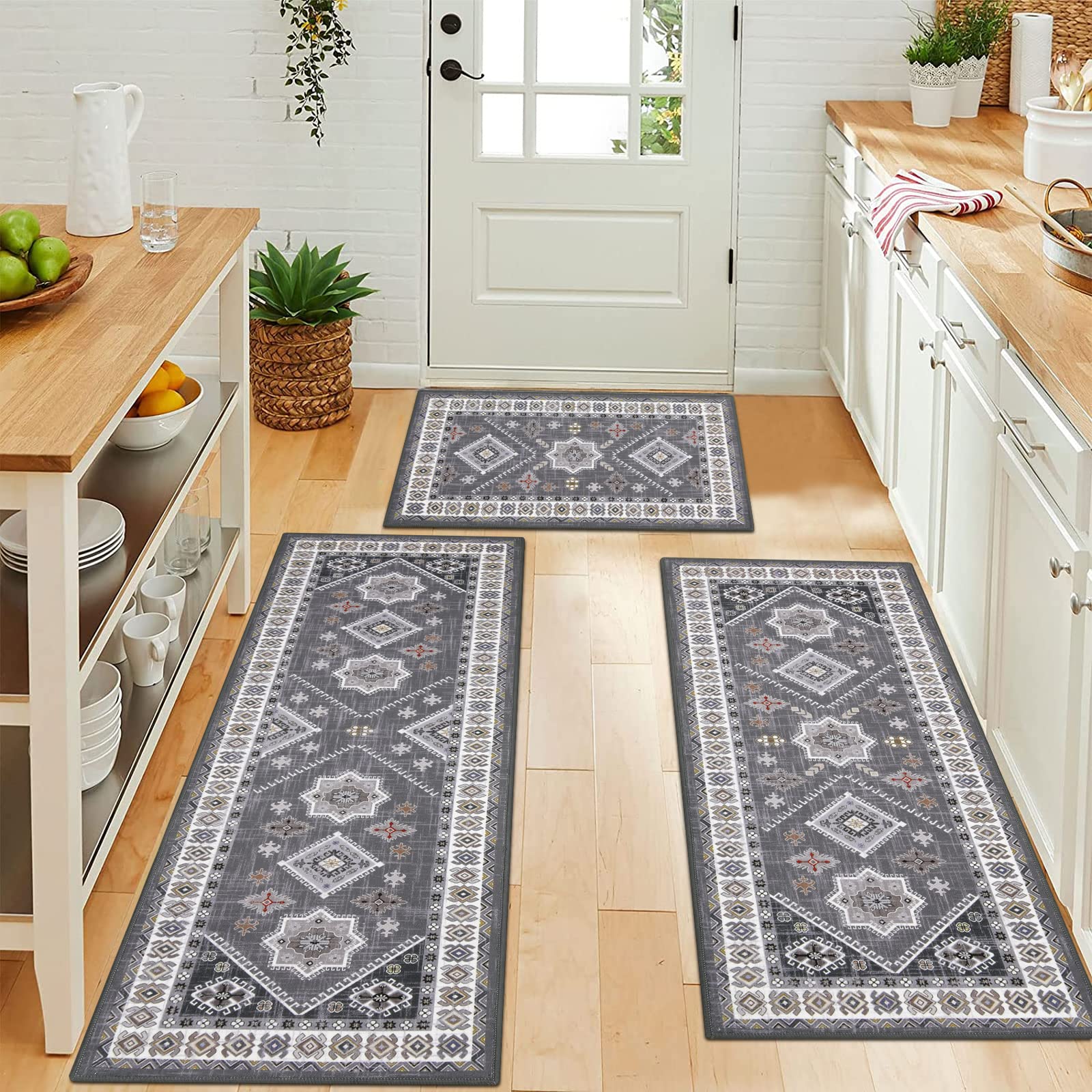 HEBE RUGS Durable polypropylene kitchen rug for daily wear
