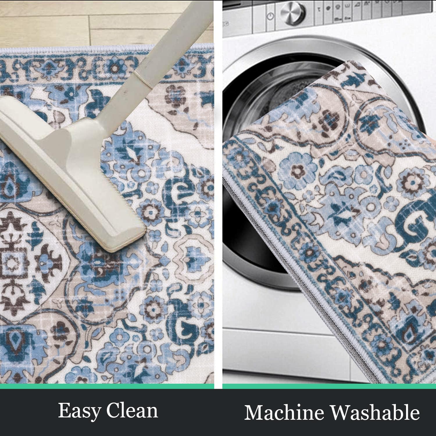 HEBE Rugs non-slip backing – secure placement on smooth floors