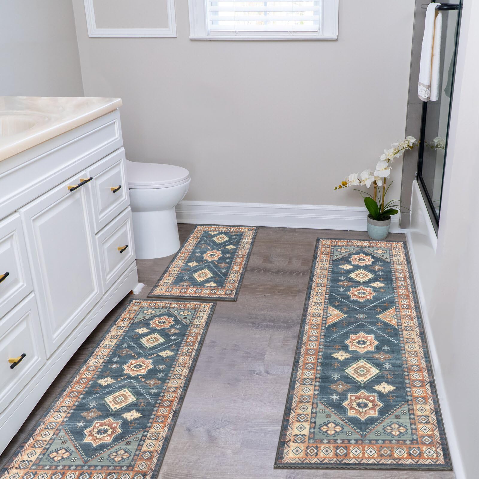 HEBE RUGS vintage-inspired hallway rug adds character