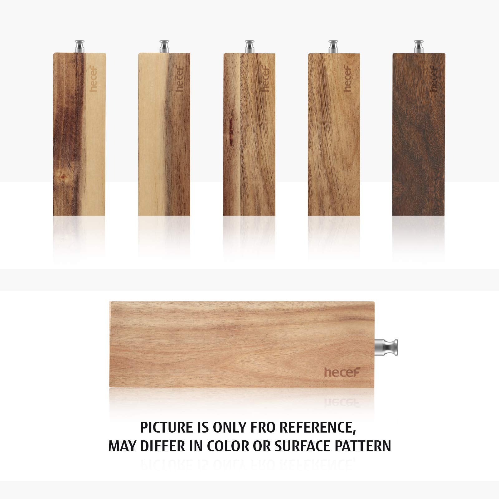 hecef acacia wood magnet strip durability for long-lasting kitchen storage.