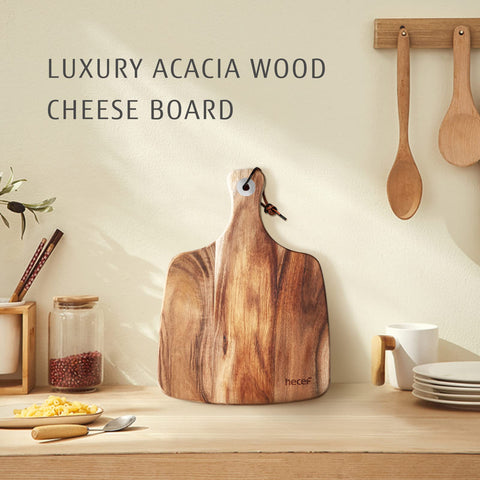 Hecef cheese board with a large serving surface for platters