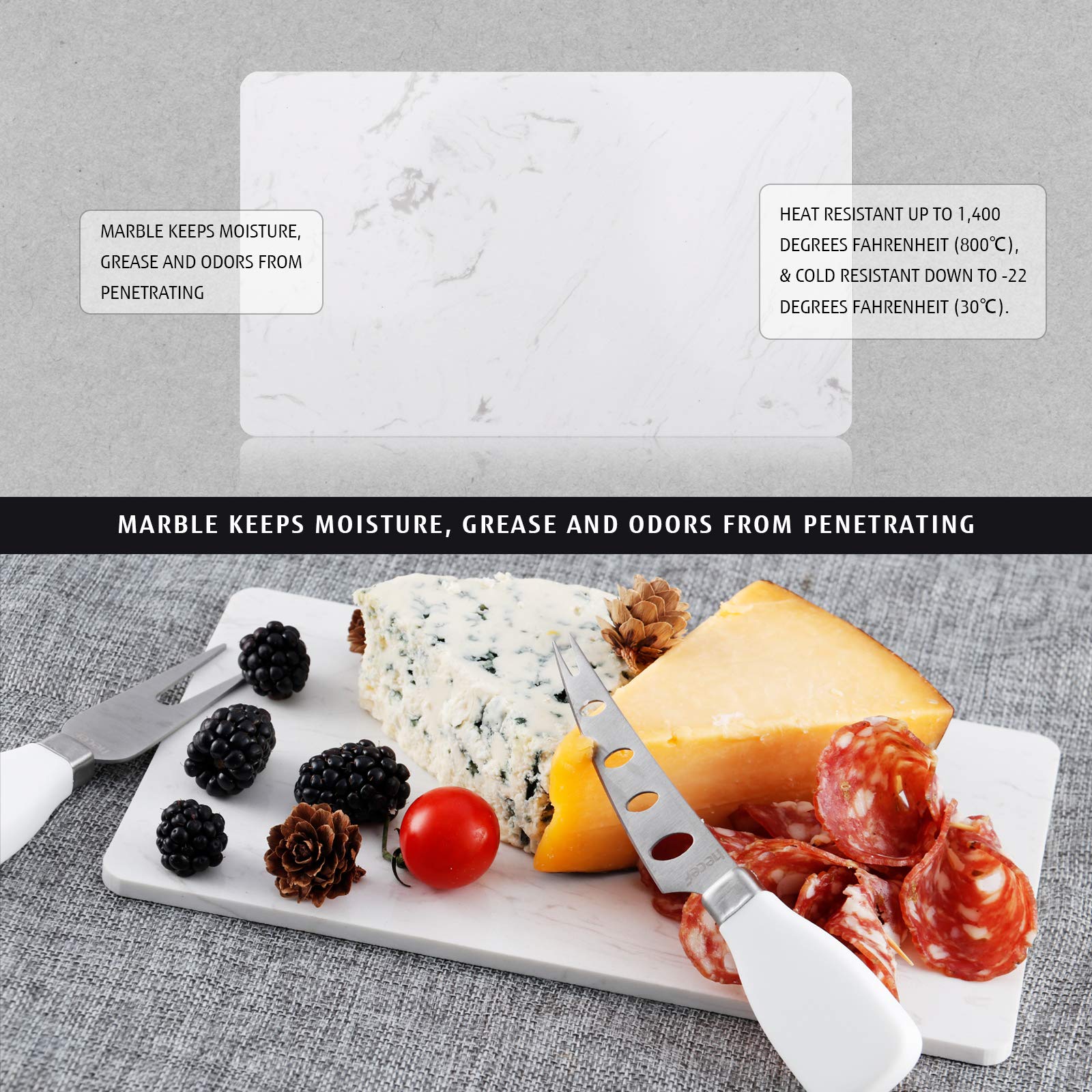 Hecef non-slip mats prevent sliding while guests enjoy the spread