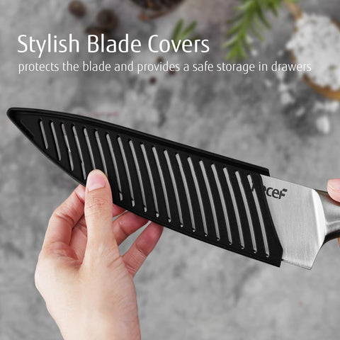 hecef Silver 5-inch utility knife profile for versatile kitchen tasks