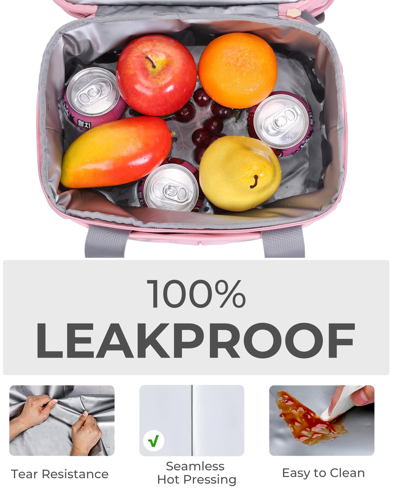 Hedcaw lunch box leakproof waterproof exterior prevents spills during travel
