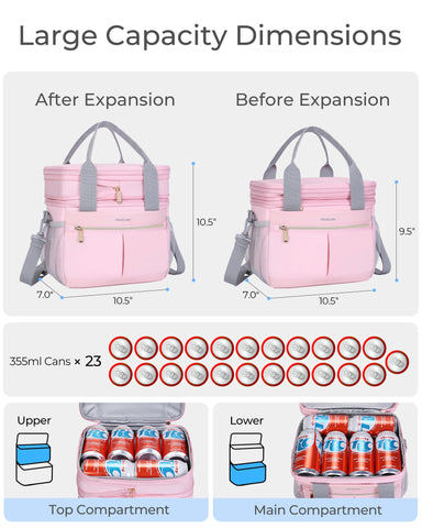 Hedcaw lunch box upper-lower compartments keep foods separated
