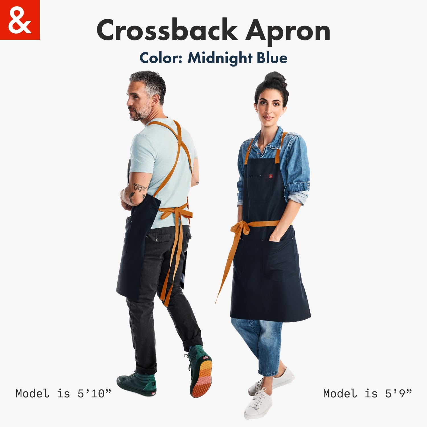 Hedley & Bennett Crossback Apron 8oz cotton twill durability withstands busy kitchens.