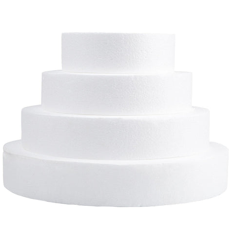 Hedume cake dummy 6-inch round front view for wedding displays