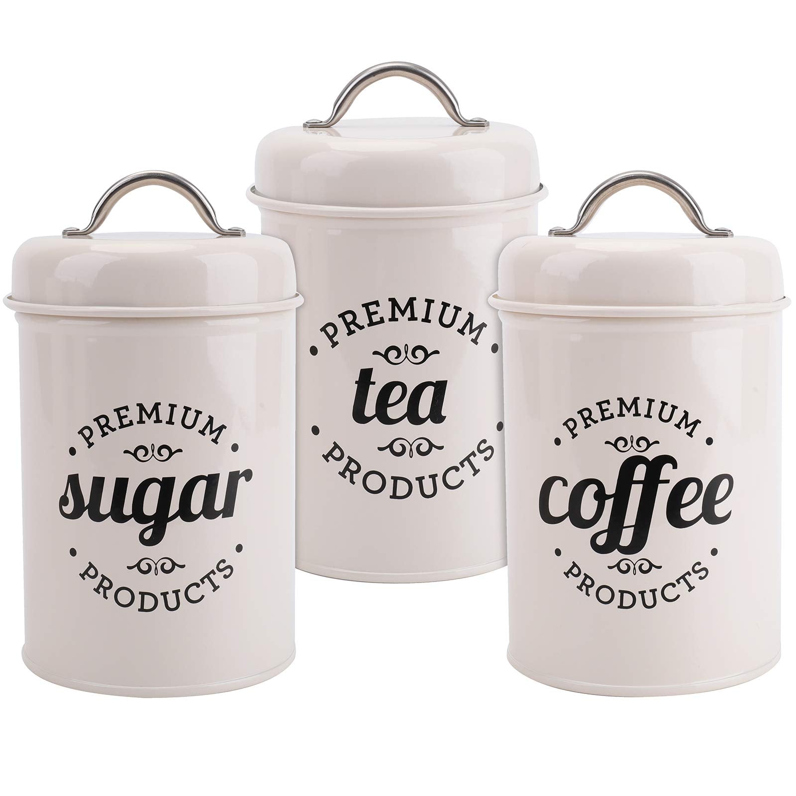 Hedume coffee canister with airtight lid keeps coffee fresh and fragrant.