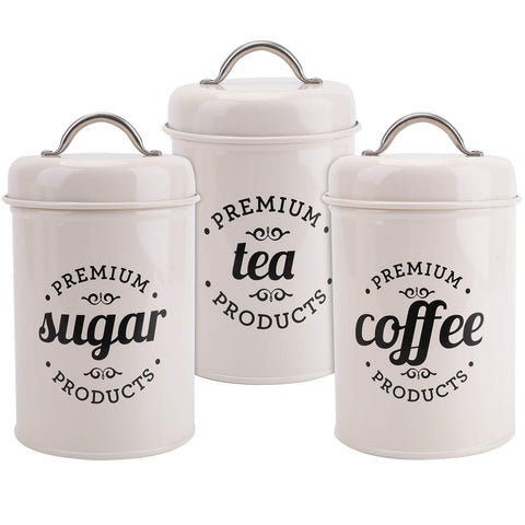 Hedume coffee canister with airtight lid keeps coffee fresh and fragrant.