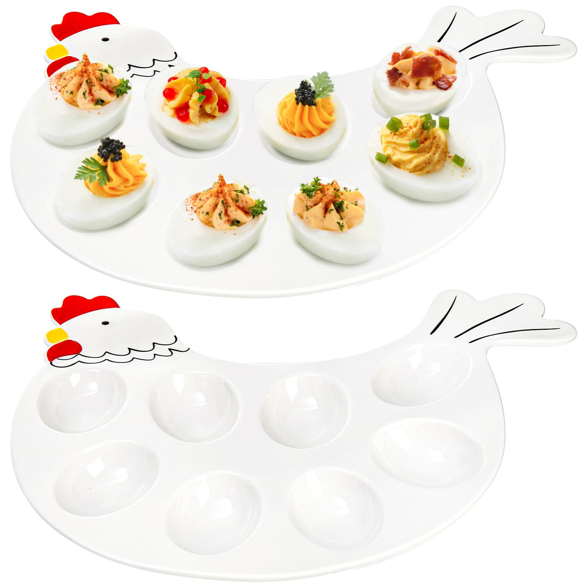 Hedume deviled-egg-platter-8cups for stylish party serving.