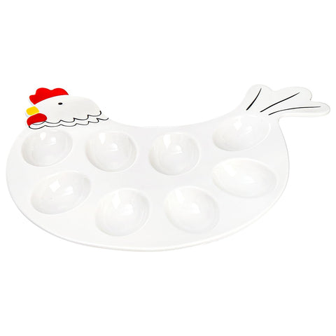 Hedume easter-egg-dish-display keeps eggs neatly presented.