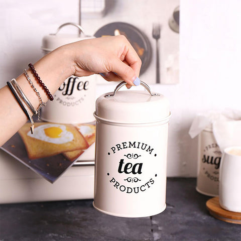 Hedume rustic kitchen decor canisters add farmhouse charm to countertops.